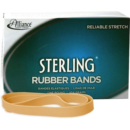 Alliance Rubber Alliance 25055, STERLING RUBBER BANDS, SIZE 105, 0.05in GAUGE, CREPE, 1 LB BOX, 70PK ALL25055